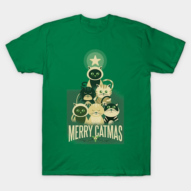 Cats Christmas Gift T-Shirt by HBfunshirts